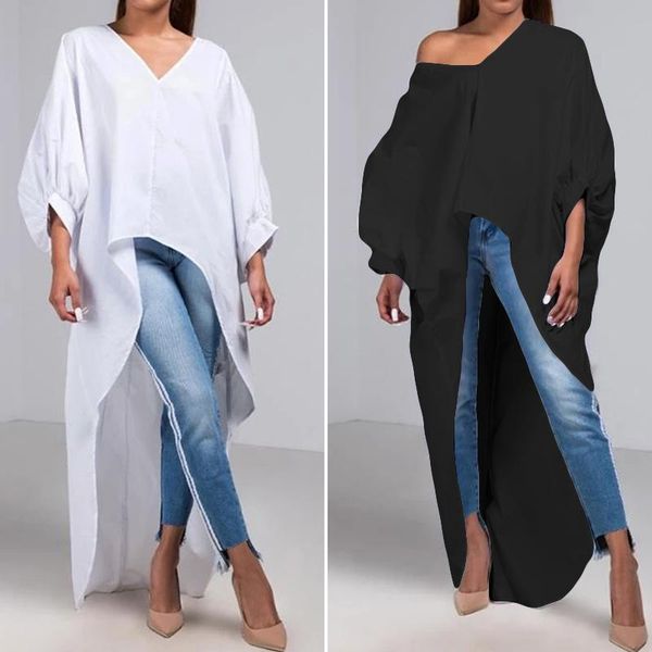 women's blouses & shirts 2022 fashion women shirt lady casual loose lantern sleeve blouse high low female cotton linen blusas ch, White
women's blouses & shirts 2022 fashion women shirt lady casual loose lantern sleeve blouse high low female cotton linen blusas ch, White