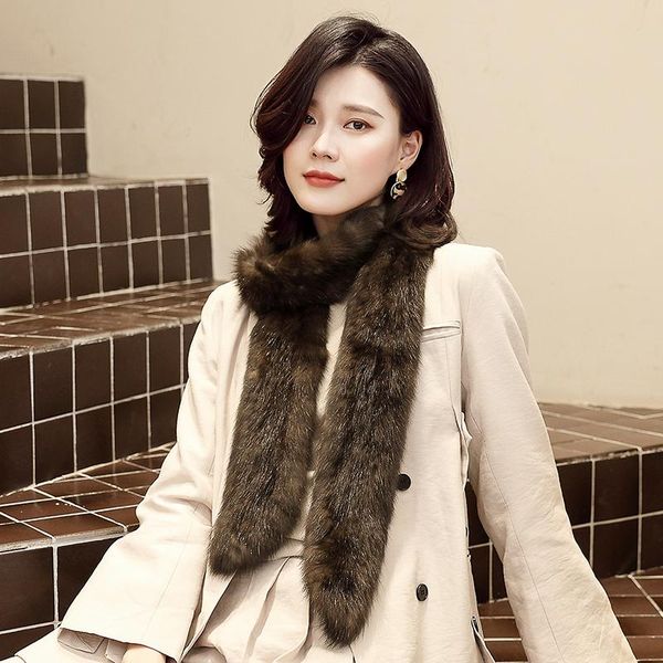 scarves lantafe long scarf women natural fur fluffy winter warm luxury thickening sable mink neck high quality, Blue;gray
scarves lantafe long scarf women natural fur fluffy winter warm luxury thickening sable mink neck high quality, Blue;gray
