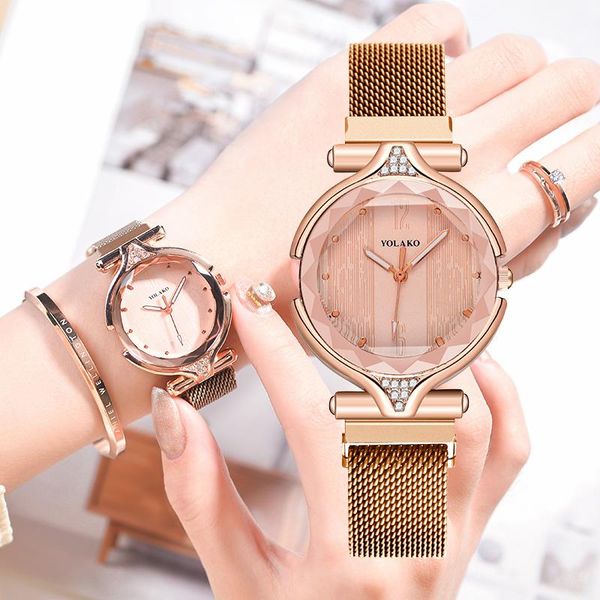 wristwatches watch women rose gold milan band magnet buckle ladies casual simple fashion quartz female dress watches, Slivery;brown
wristwatches watch women rose gold milan band magnet buckle ladies casual simple fashion quartz female dress watches, Slivery;brown