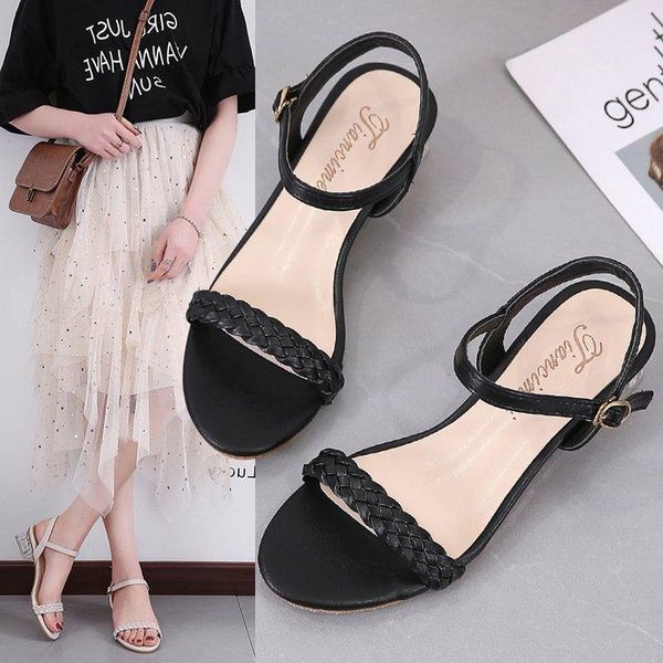 sandals summer large size rhinestone female shoes breathable block med heels all-match big medium girls comfort chunky slippers, Black
sandals summer large size rhinestone female shoes breathable block med heels all-match big medium girls comfort chunky slippers, Black