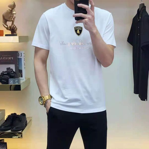 high-quality summer men's t-shirts and polo shirts, fashion round neck letters, geometric patterns, mercerized cotton , blue and black, White;black
high-quality summer men's t-shirts and polo shirts, fashion round neck letters, geometric patterns, mercerized cotton , blue and black, White;black