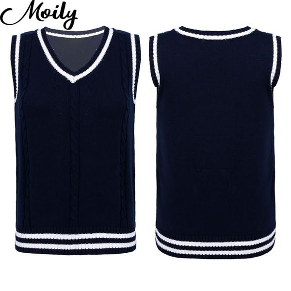 women's vests v neck sleeveless knitted vest boys girl twist knit sweater student school uniform waistcoat spring autumn knitwear, Black;white
women's vests v neck sleeveless knitted vest boys girl twist knit sweater student school uniform waistcoat spring autumn knitwear, Black;white