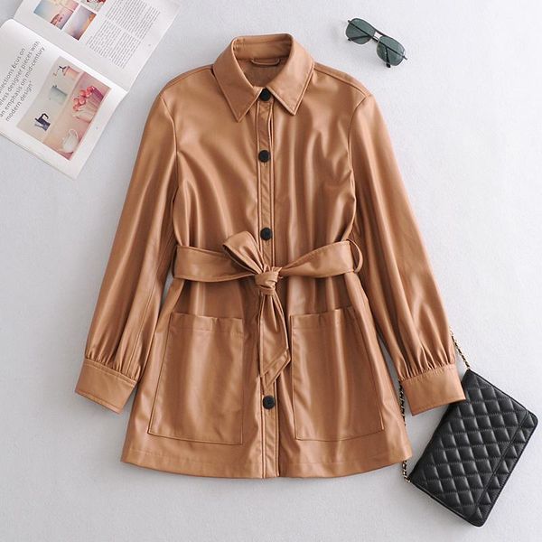 women's leather & faux motorcycle women shirt street personality metal single buttons pu autumn winter casual long sleeve blouse, Black
women's leather & faux motorcycle women shirt street personality metal single buttons pu autumn winter casual long sleeve blouse, Black