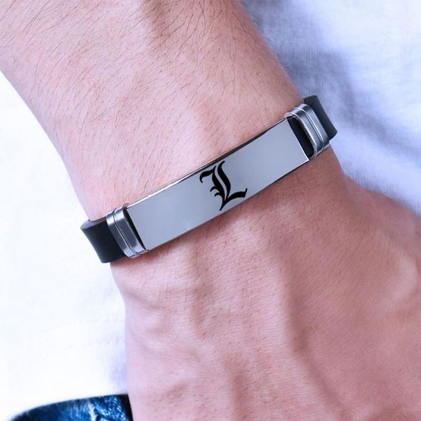 death note adjustable bracelet animation deathl notesimple fashion stainless steel silicone wholesale bangles for women bangle, Black
death note adjustable bracelet animation deathl notesimple fashion stainless steel silicone wholesale bangles for women bangle, Black