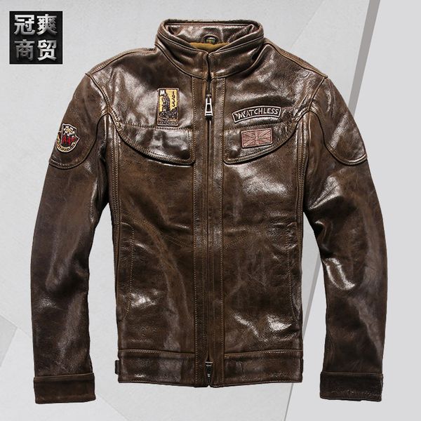 Fashion Leather Casual Ami Khaki Oil Wax Jacket Men's Straight Zealand Thickened Sheep, Greenish brown
Fashion Leather Casual Ami Khaki Oil Wax Jacket Men's Straight Zealand Thickened Sheep, Greenish brown