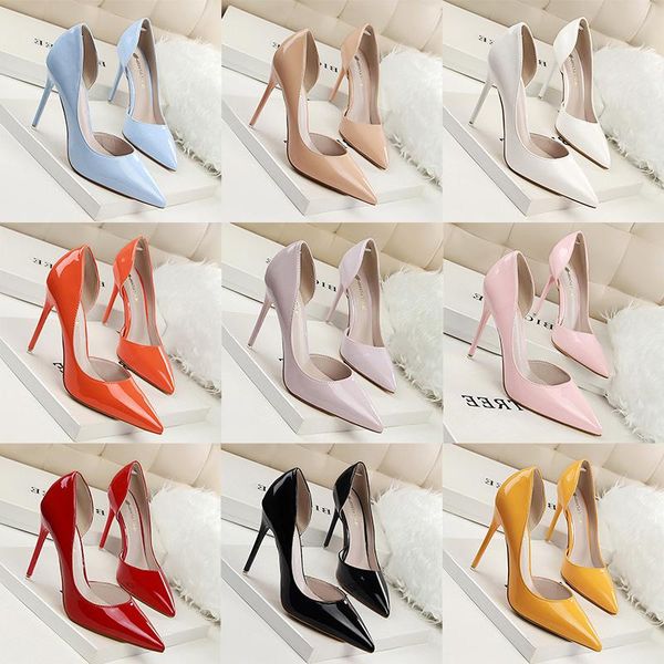 dress shoes 2021 spring pointed high heeled female student korean thin sandals night club single, Black
dress shoes 2021 spring pointed high heeled female student korean thin sandals night club single, Black