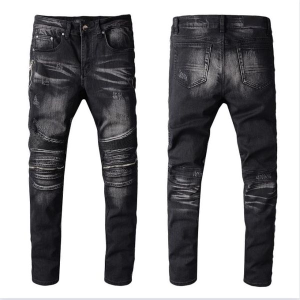 fashion men's long pants desiger patchworl ripped hole back demin trousers streetwear jeans for men, Black
fashion men's long pants desiger patchworl ripped hole back demin trousers streetwear jeans for men, Black