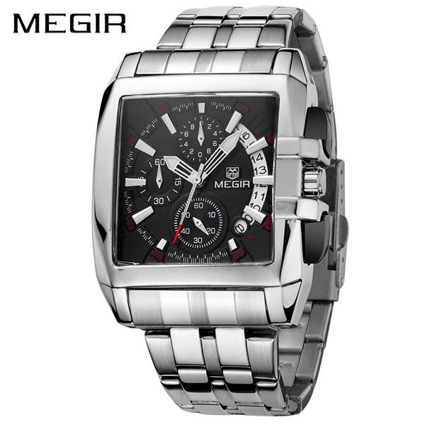 wristwatches megir men watch quartz military watches stainless steel chronograph wristwatch clock relogio masculino 2021, Slivery;brown
wristwatches megir men watch quartz military watches stainless steel chronograph wristwatch clock relogio masculino 2021, Slivery;brown