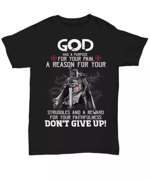 christian knight templar t-shirt warrior of god tee veteran soldier dont give up, White;black
christian knight templar t-shirt warrior of god tee veteran soldier dont give up, White;black