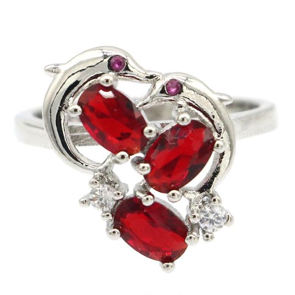 cluster rings 17x16mm romantic created dolphin red blood ruby white cubic zircon gift for woman's silver, Golden;silver
cluster rings 17x16mm romantic created dolphin red blood ruby white cubic zircon gift for woman's silver, Golden;silver