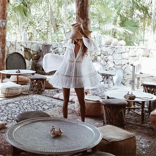 women's swimwear women swimsuit cover ups mandarin sleeve kaftan beach tunic dress robe de plage solid white pareo cover-ups, White;black
women's swimwear women swimsuit cover ups mandarin sleeve kaftan beach tunic dress robe de plage solid white pareo cover-ups, White;black