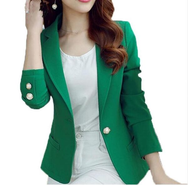 women's suits & blazers fashion button ladies women 2021 spring autumn suit jacket blazer femme office coats, White;black
women's suits & blazers fashion button ladies women 2021 spring autumn suit jacket blazer femme office coats, White;black