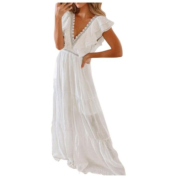 casual dresses summer women dress off shoulder sleeveless party ruffle elegant slim v neck tobe split long night vestido, Black;gray
casual dresses summer women dress off shoulder sleeveless party ruffle elegant slim v neck tobe split long night vestido, Black;gray