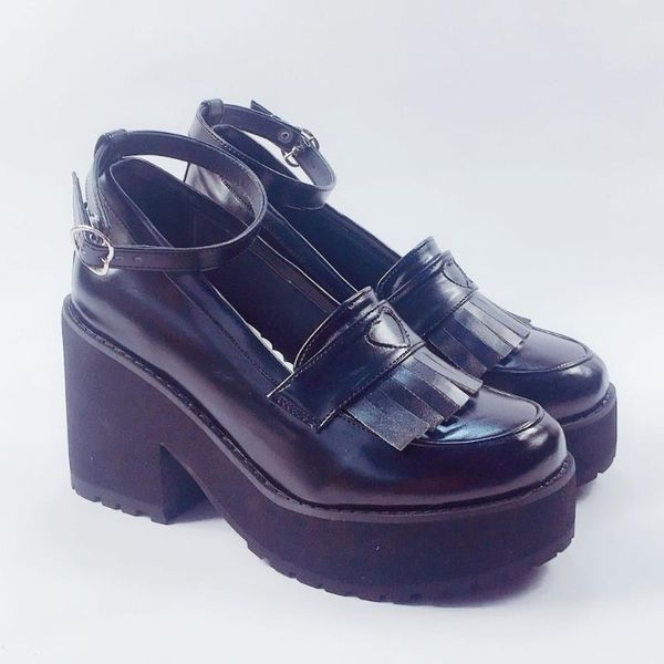 vintage japanese high platform black pu lolita shoes student uniform leisure cosplay ankle strap plus size dress
vintage japanese high platform black pu lolita shoes student uniform leisure cosplay ankle strap plus size dress