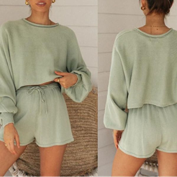 women's tracksuits 2021 spring and summer puff sleeve o-neck sweatershirt straight shorts suit sports leisure daily wear, Gray
women's tracksuits 2021 spring and summer puff sleeve o-neck sweatershirt straight shorts suit sports leisure daily wear, Gray