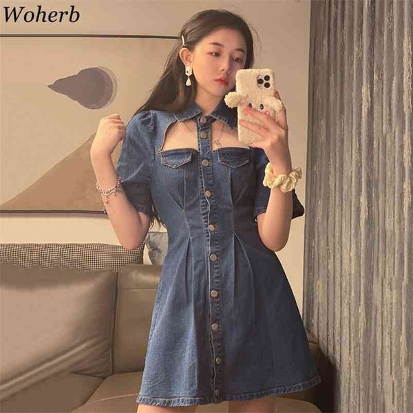 chic women denim dresses hollow out turn down collar blue jean dress streetwear mini party robe high waist slim vestidos 210519, Black;gray
chic women denim dresses hollow out turn down collar blue jean dress streetwear mini party robe high waist slim vestidos 210519, Black;gray