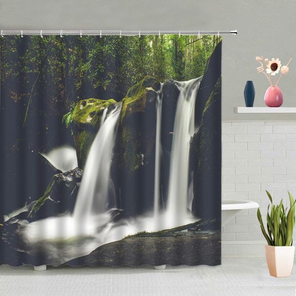shower curtains waterfall natural scenery forest bathroom background bath curtain polyester waterproof home screen with hook
shower curtains waterfall natural scenery forest bathroom background bath curtain polyester waterproof home screen with hook