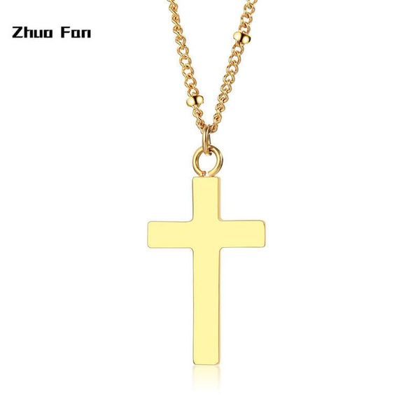 pendant necklaces 2021 original trend european style stainless steel cross double necklace gold ladies package mail, Silver
pendant necklaces 2021 original trend european style stainless steel cross double necklace gold ladies package mail, Silver