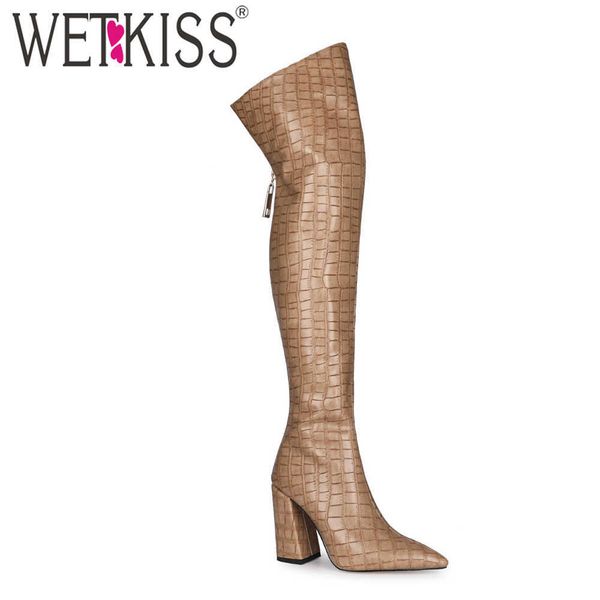 wetkiss big size women thigh high boot pointed toe over the knee boots hoof high heels shoes woman zip winter lady party 210630, Black
wetkiss big size women thigh high boot pointed toe over the knee boots hoof high heels shoes woman zip winter lady party 210630, Black