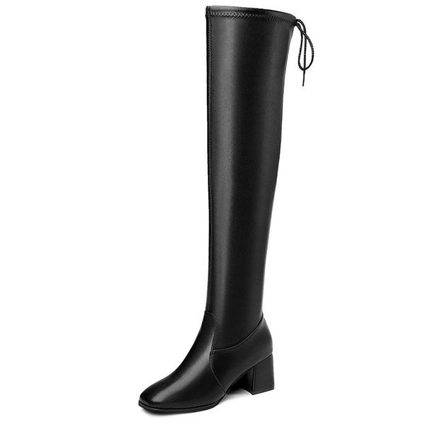 winter knee high boots women designer round toe low heels shoes party wedding fashion luxury platform lady warorwar yn9-48022, Black
winter knee high boots women designer round toe low heels shoes party wedding fashion luxury platform lady warorwar yn9-48022, Black