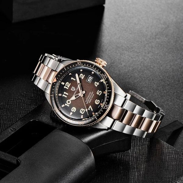 wristwatches 2021 pagani design sapphire glass men mechanical watch automatic watches sport waterproof pd-1649, Slivery;brown
wristwatches 2021 pagani design sapphire glass men mechanical watch automatic watches sport waterproof pd-1649, Slivery;brown