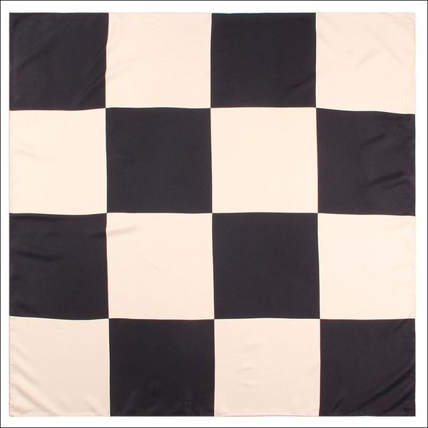 scarves satin edge scarf 90 designer head female silk foulard luxe hand sewn edges checker bandana shawl, Blue;gray
scarves satin edge scarf 90 designer head female silk foulard luxe hand sewn edges checker bandana shawl, Blue;gray