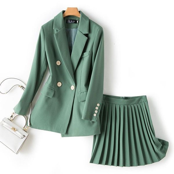 skirts women's chic single button solid blazer high waist pleated two set fashion women 2 piece skirt sets, Black
skirts women's chic single button solid blazer high waist pleated two set fashion women 2 piece skirt sets, Black