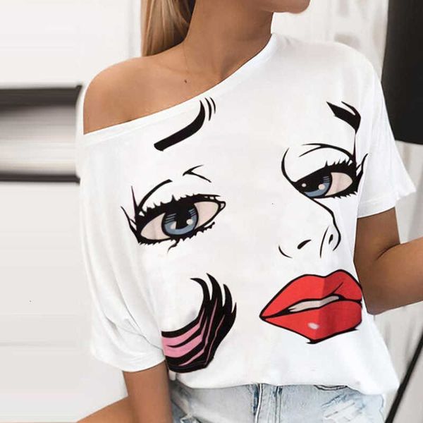 women's blouses & shirts spring abstract face print loose shirt blouse casual women off shouler harajuku summer short s ub6y, White
women's blouses & shirts spring abstract face print loose shirt blouse casual women off shouler harajuku summer short s ub6y, White