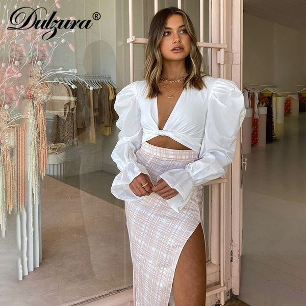 solid women puff sleeve blouse crop lace up v ne elegant party 2021 spring summer clothes streetwear, Black;white
solid women puff sleeve blouse crop lace up v ne elegant party 2021 spring summer clothes streetwear, Black;white