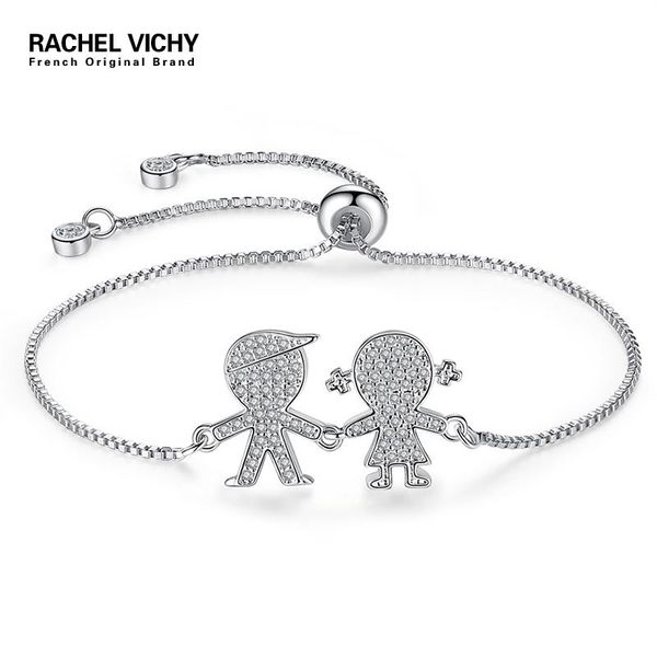 charm bracelets rachel vichy paved zircon bracelet silver link chain hand with adjustable women fashion jewelry b173, Golden;silver
charm bracelets rachel vichy paved zircon bracelet silver link chain hand with adjustable women fashion jewelry b173, Golden;silver