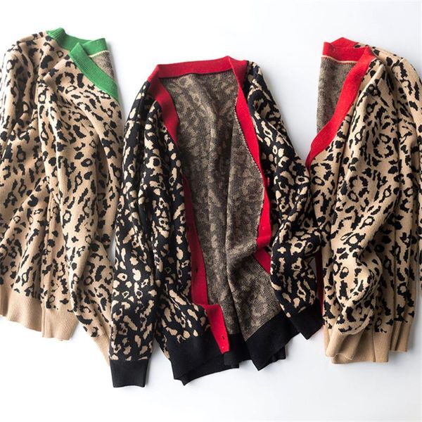women's sweaters 2021 autumn winter women leopard print 30% wool cardigans v neck knit sweater coat fashion, White;black
women's sweaters 2021 autumn winter women leopard print 30% wool cardigans v neck knit sweater coat fashion, White;black