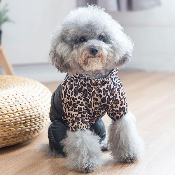 dog apparel pet leopard coat clothes for dogs down jacket with hat poodle teddy pets warm jumpsuits
dog apparel pet leopard coat clothes for dogs down jacket with hat poodle teddy pets warm jumpsuits