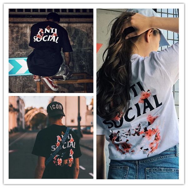 2021 european and american fashion brand printed short sleeve t-shirt casual wear for men and women, White;black
2021 european and american fashion brand printed short sleeve t-shirt casual wear for men and women, White;black