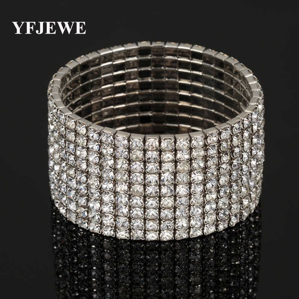yfjewe new fashion crystal elasticity big bracelets for women gold and silver color bracelets & bangles pulseras mujer b125 q0719, Black
yfjewe new fashion crystal elasticity big bracelets for women gold and silver color bracelets & bangles pulseras mujer b125 q0719, Black