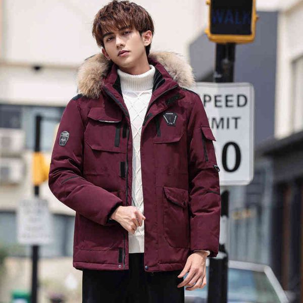 down jacket big winter men's pocket fur collar thicken parka male casual waterproof coat warm mens windbreaker wholesale, Black
down jacket big winter men's pocket fur collar thicken parka male casual waterproof coat warm mens windbreaker wholesale, Black