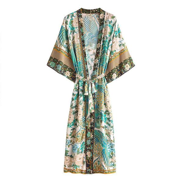 casual dresses 2021 summer women's loose bohemian sunscreen cotton peacock print cardigan robe three-quarter sleeve holiday kimono dres, Black;gray
casual dresses 2021 summer women's loose bohemian sunscreen cotton peacock print cardigan robe three-quarter sleeve holiday kimono dres, Black;gray
