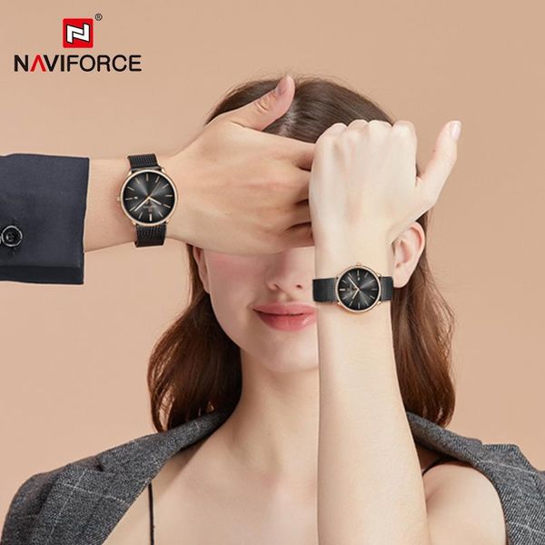 wristwatches naviforce couple watch for men women simple lover's wrist watches quartz date waterproof famale and male clock 202, Slivery;brown
wristwatches naviforce couple watch for men women simple lover's wrist watches quartz date waterproof famale and male clock 202, Slivery;brown