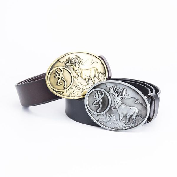 belts european and american men's leather personality simple deer brand zinc alloy belt buckle retro youth trendy, Black;brown
belts european and american men's leather personality simple deer brand zinc alloy belt buckle retro youth trendy, Black;brown
