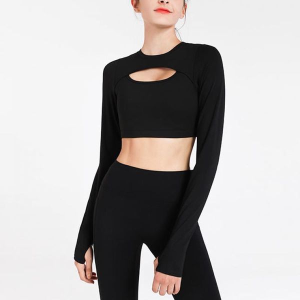 yoga outfit polyamide nylon slim women coat long sleeve tight elastic for 3 choice hollow women's workout clothes running sport
yoga outfit polyamide nylon slim women coat long sleeve tight elastic for 3 choice hollow women's workout clothes running sport