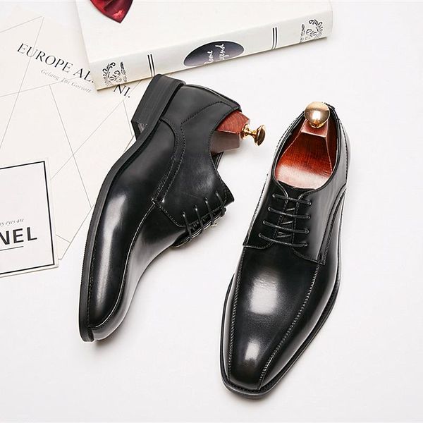 dress shoes japanese leather men's formal wear business casual single office, Black
dress shoes japanese leather men's formal wear business casual single office, Black