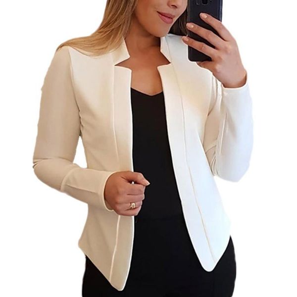 women solid color cardigan coat business wear casual office suit jacket female blouse long sleeve fashion autumn clothes women's jacket, Black;brown
women solid color cardigan coat business wear casual office suit jacket female blouse long sleeve fashion autumn clothes women's jacket, Black;brown