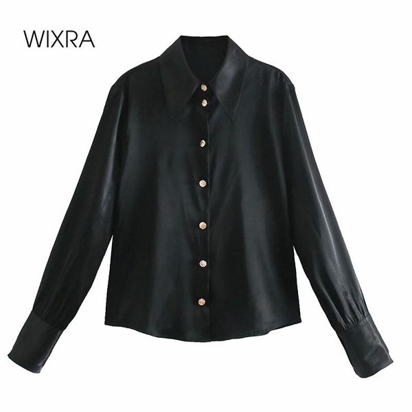 wixra womens satin shirts turn down collar solid black long sleeve casual style blouse autumn spring women's blouses, White
wixra womens satin shirts turn down collar solid black long sleeve casual style blouse autumn spring women's blouses, White