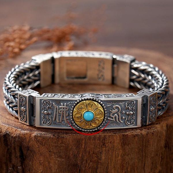 chinese style retro buddhism silver six-character mantra twist woven male rotatable classic vajra transfer female bracelet link, chain, Black
chinese style retro buddhism silver six-character mantra twist woven male rotatable classic vajra transfer female bracelet link, chain, Black