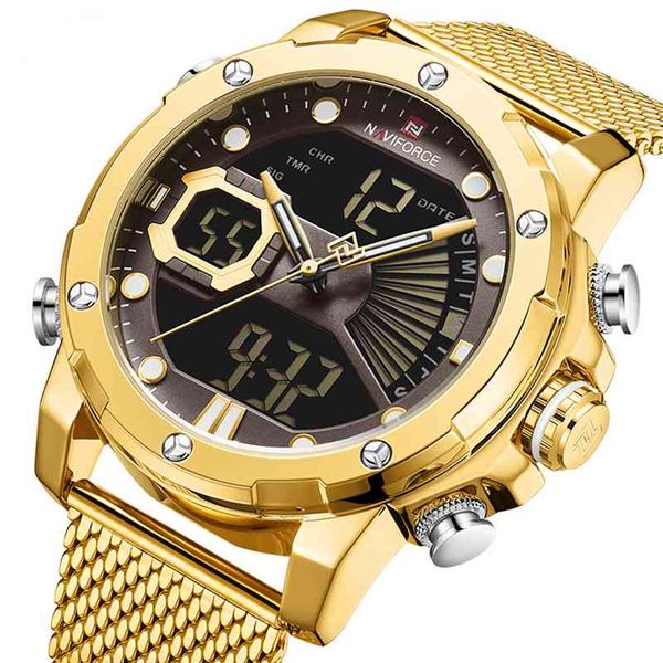 mens sport watches luxury gold quartz steel strap waterproof military digital wrist watch clock relogio masculino 2021 f34r32, Slivery;brown
mens sport watches luxury gold quartz steel strap waterproof military digital wrist watch clock relogio masculino 2021 f34r32, Slivery;brown