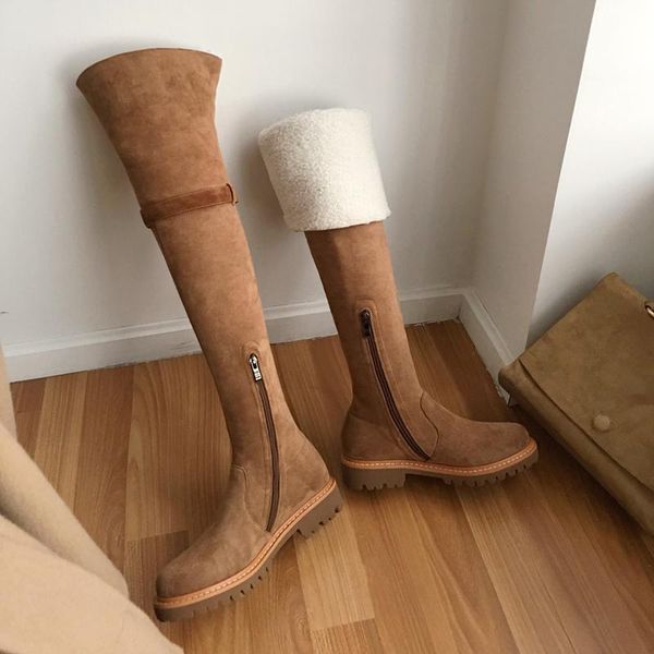 boots money winter 2021 women style leather fashion long knee high lamb hair snow casual brown size 34-39, Black
boots money winter 2021 women style leather fashion long knee high lamb hair snow casual brown size 34-39, Black