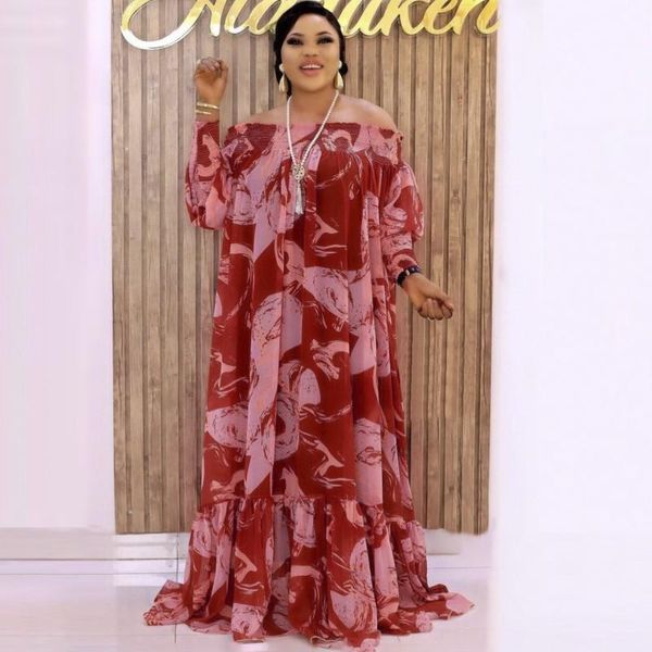 african chiffon maxi dress women slash neck 3/4 sleeve ruffle patchwork robes fashion print elegant party vestidos ethnic clothing, Red
african chiffon maxi dress women slash neck 3/4 sleeve ruffle patchwork robes fashion print elegant party vestidos ethnic clothing, Red