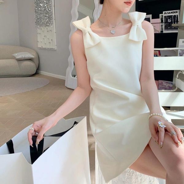 casual dresses so lovely solid color beige bow one piece straight dress short summer lady sleeveless robe vestido classy fiesta, Black;gray
casual dresses so lovely solid color beige bow one piece straight dress short summer lady sleeveless robe vestido classy fiesta, Black;gray