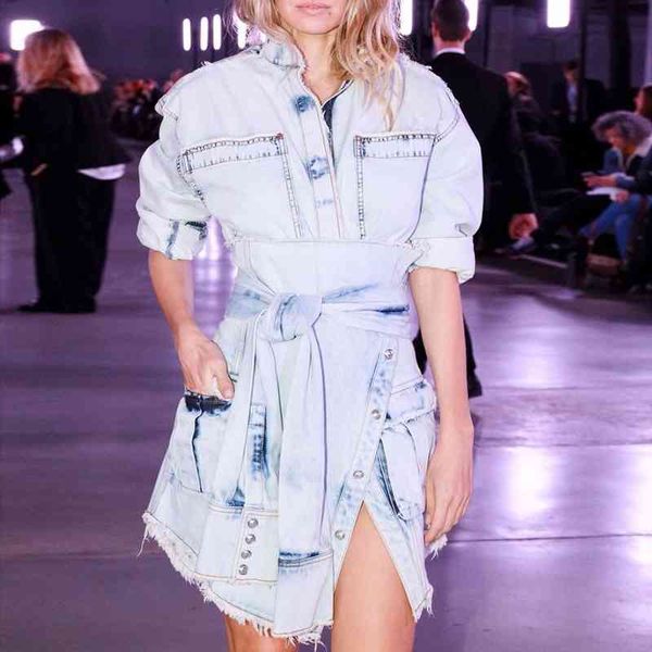 two piece dress set women autumn denim +high waist jeans skirt high street yh3p, White
two piece dress set women autumn denim +high waist jeans skirt high street yh3p, White