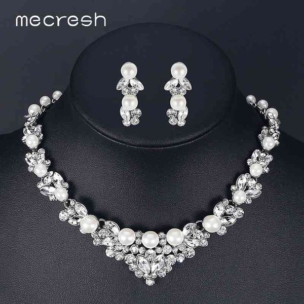 jewelry sets mecresh elegant simulated pearl bridal leaf crystal necklaces earrings wedding tl280, Black
jewelry sets mecresh elegant simulated pearl bridal leaf crystal necklaces earrings wedding tl280, Black