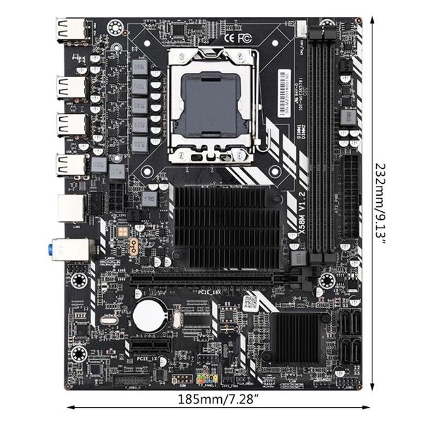 motherboards d57c x58m 2.0 deskmotherboard ddr3 x 2 pci-e 16x sata2.0 32gb usb2.0 nvme m.2 support lga 1366 gpu for reg ecc 1066
motherboards d57c x58m 2.0 deskmotherboard ddr3 x 2 pci-e 16x sata2.0 32gb usb2.0 nvme m.2 support lga 1366 gpu for reg ecc 1066